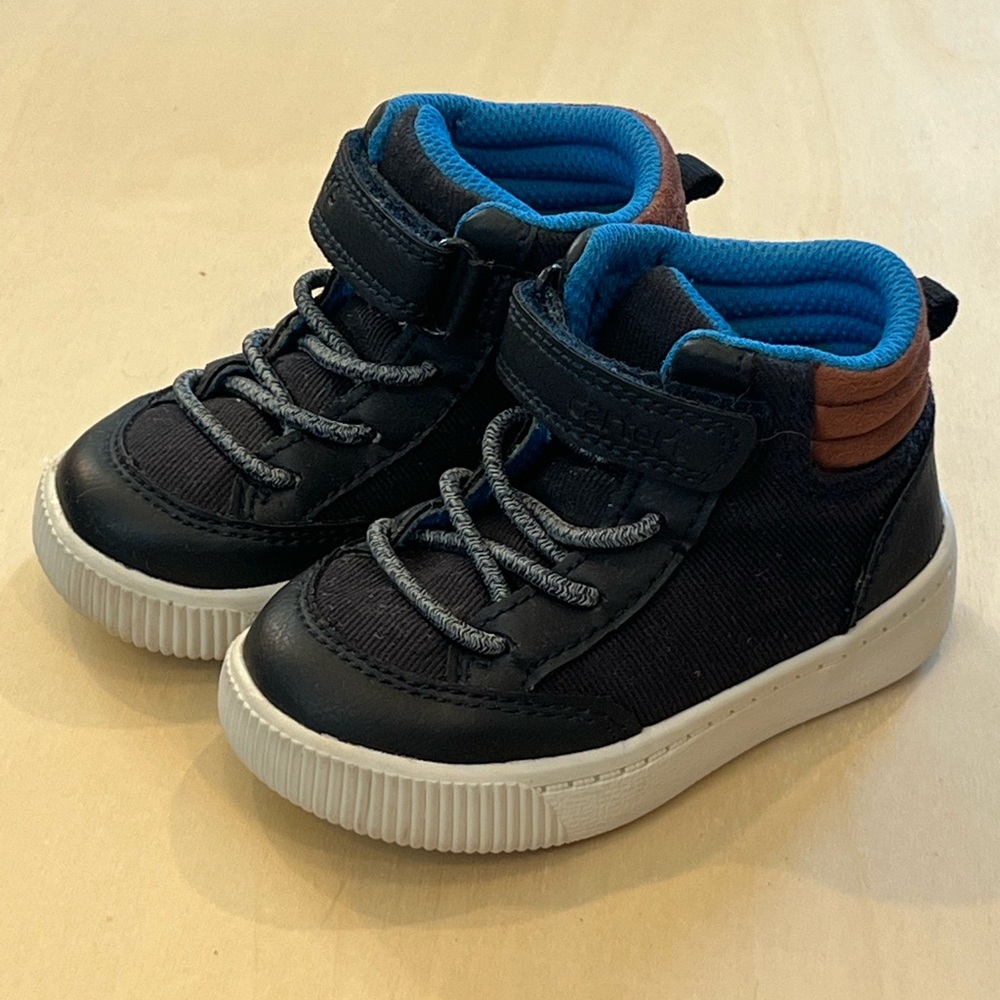 Boys High-top Navy Sneakers